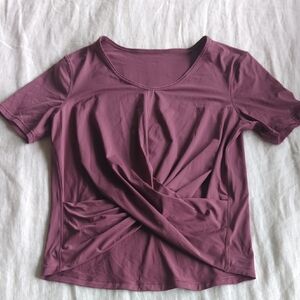 Lululemon Twist Front Cropped Shirt